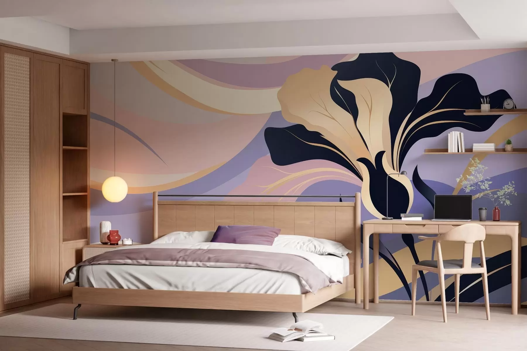 murales de pared Iris abstracto w05309
