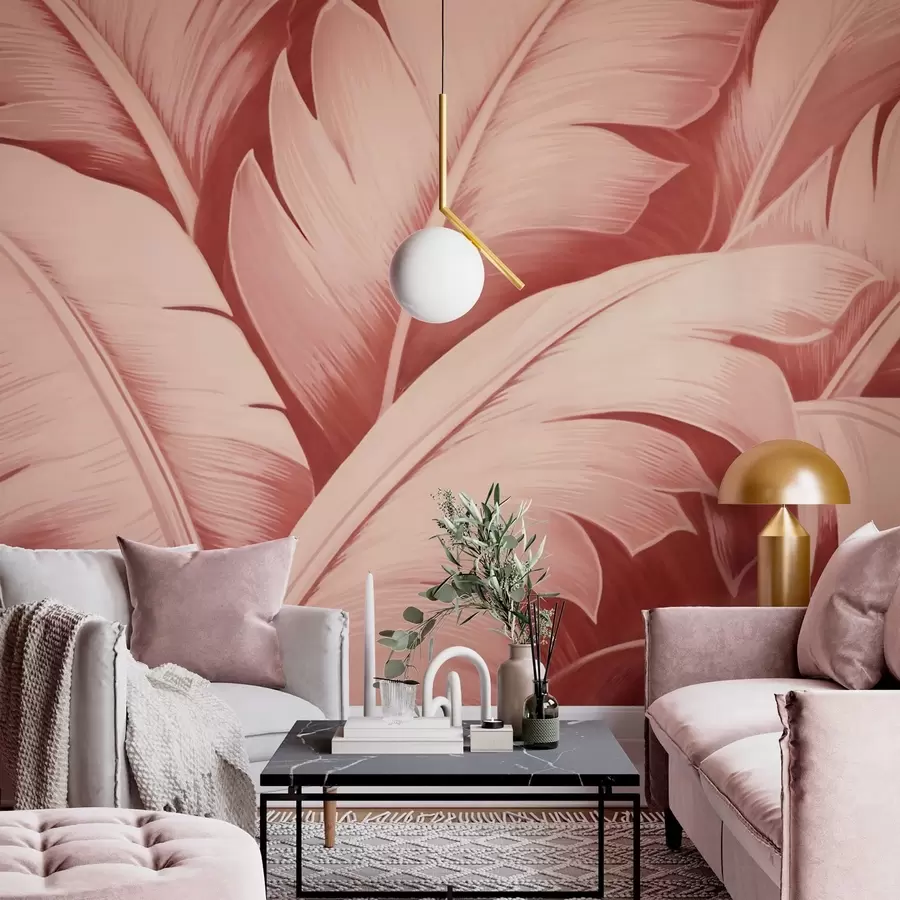 murales de pared Hojas grandes de plátano w04991v1