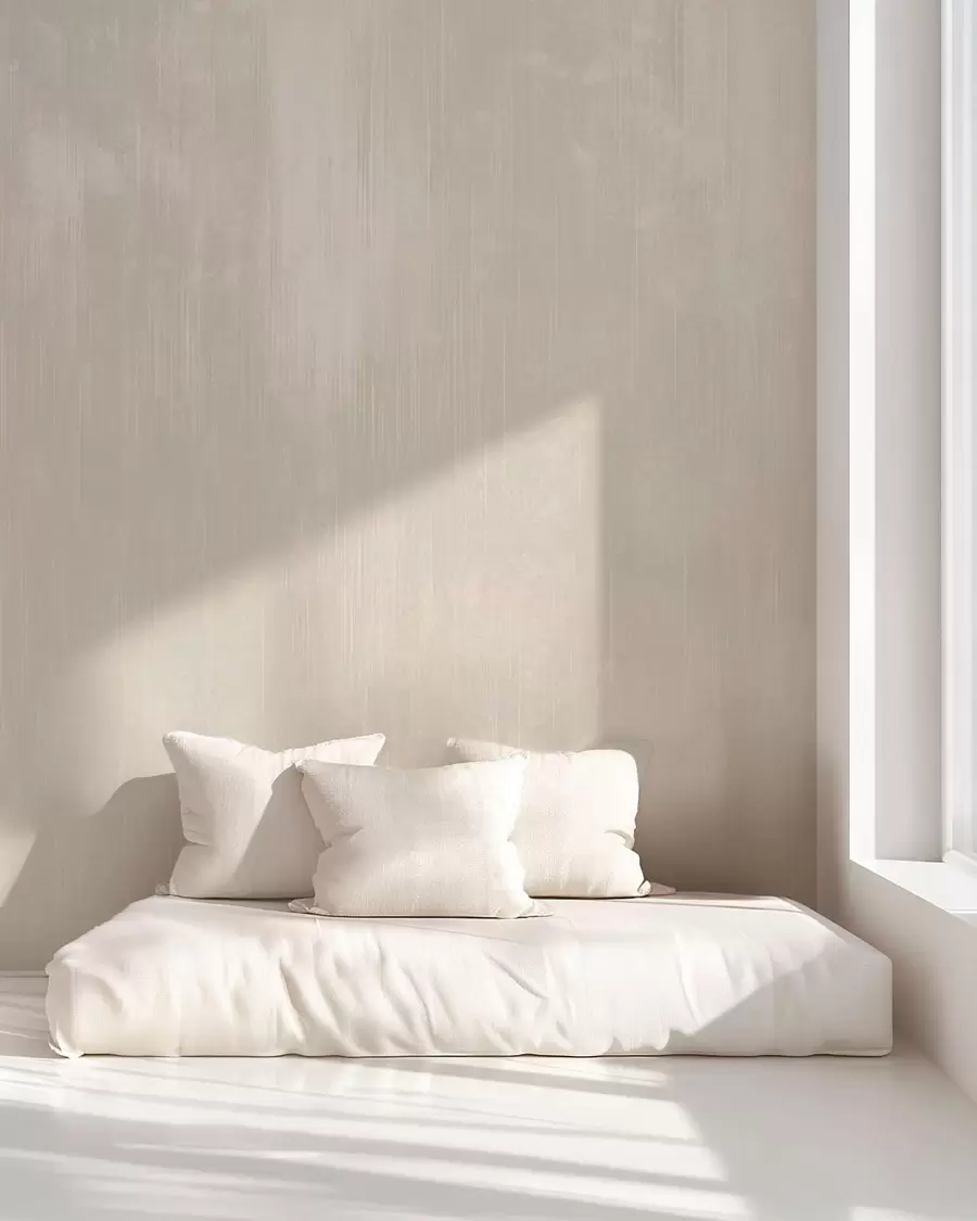 murales de pared Fondo beige claro con una sutil textura vertical w05121