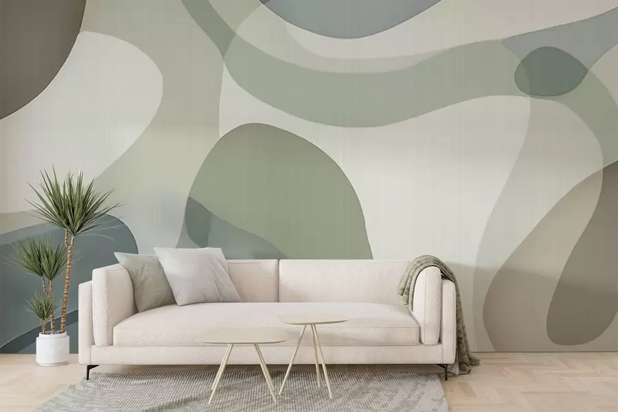 murales de pared Líneas suaves w05479