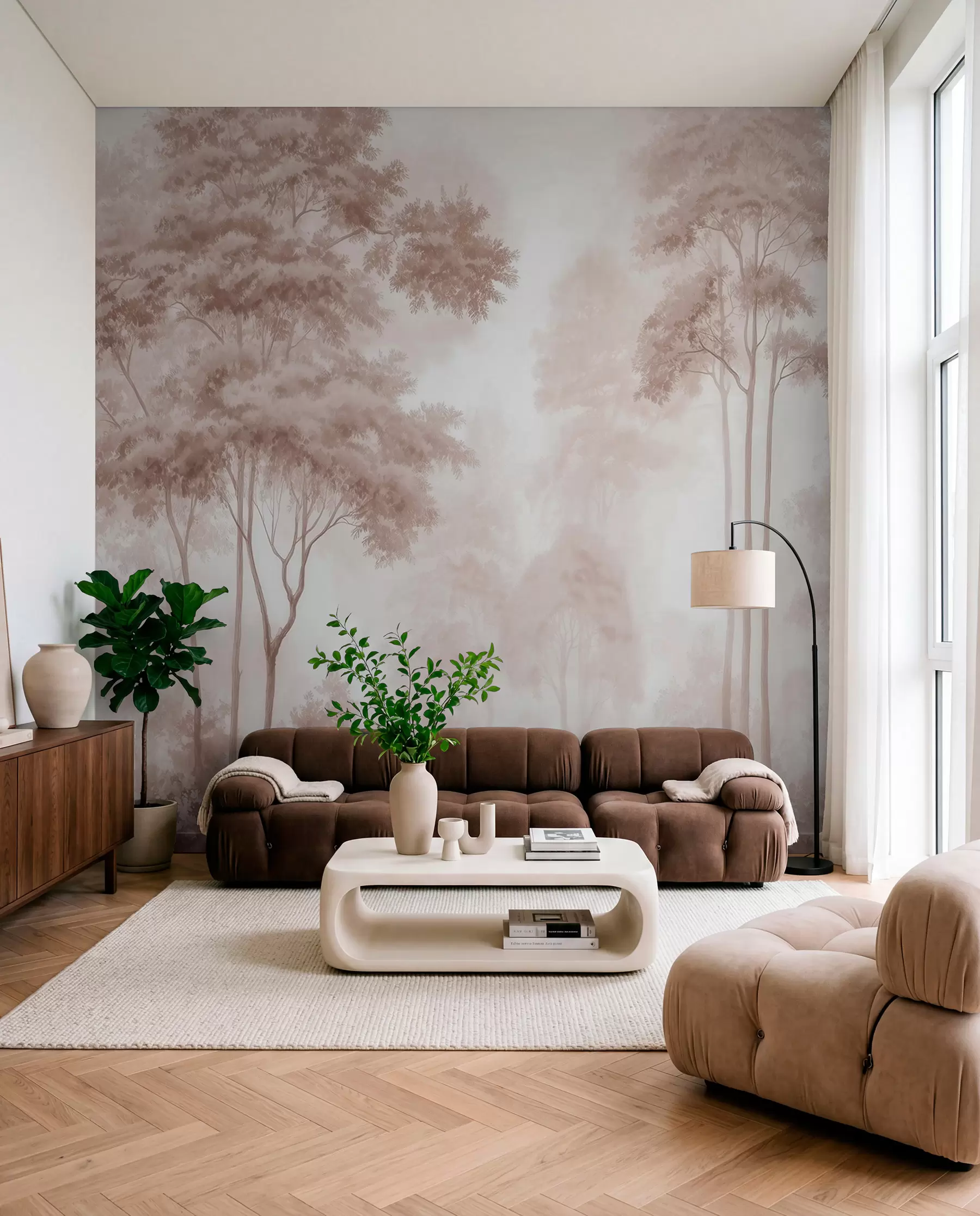murales de pared Arboleda serena w09657