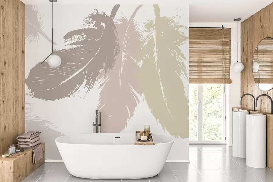 murales de pared Plumas w05549