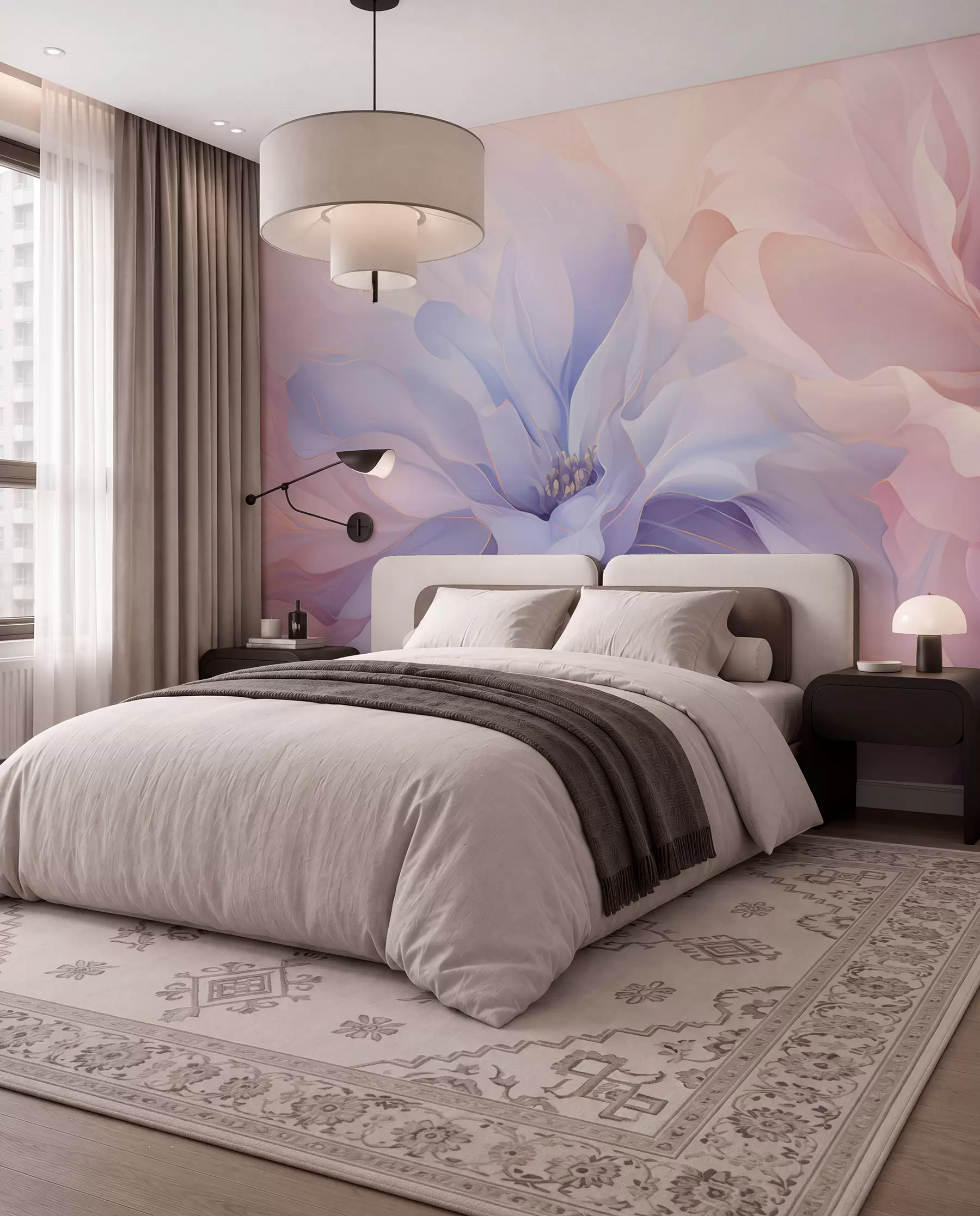 murales de pared Pétalos pastel w05580