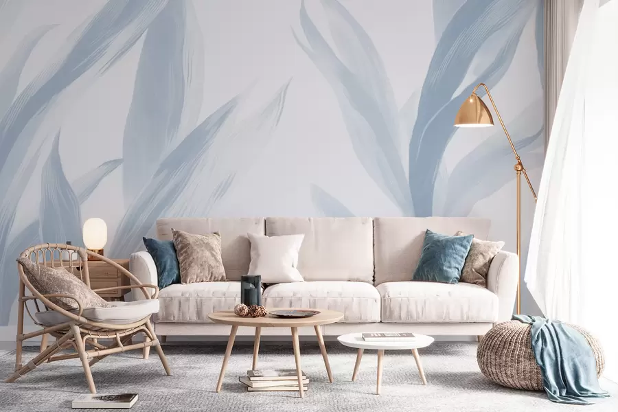murales de pared Hojas puntiagudas w05680v1
