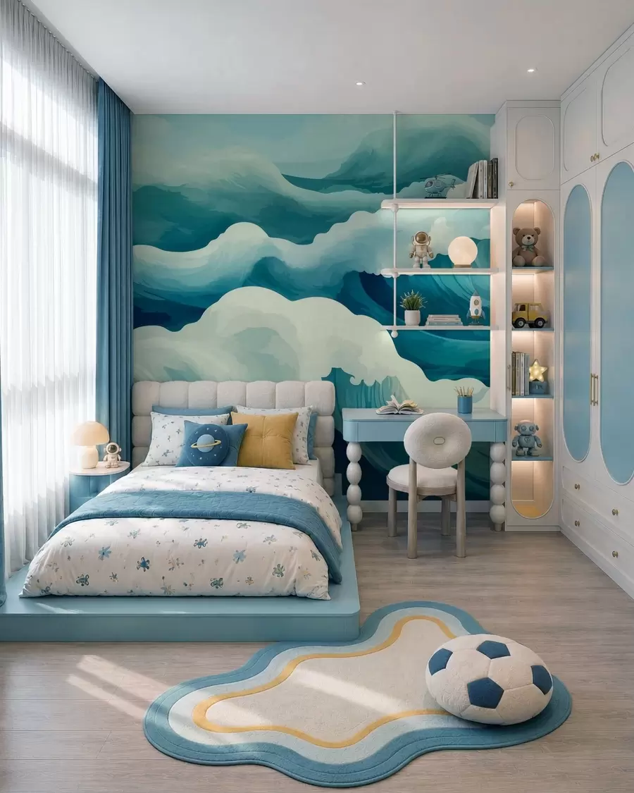 murales de pared Corrientes marinas w05476