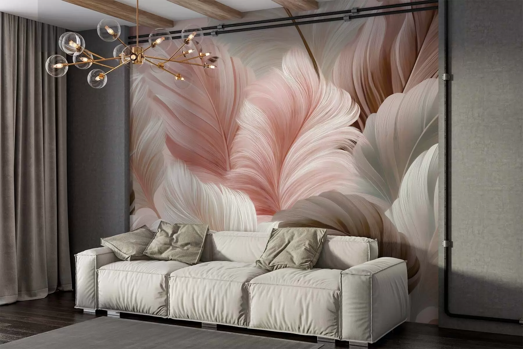 murales de pared Plumas w05743