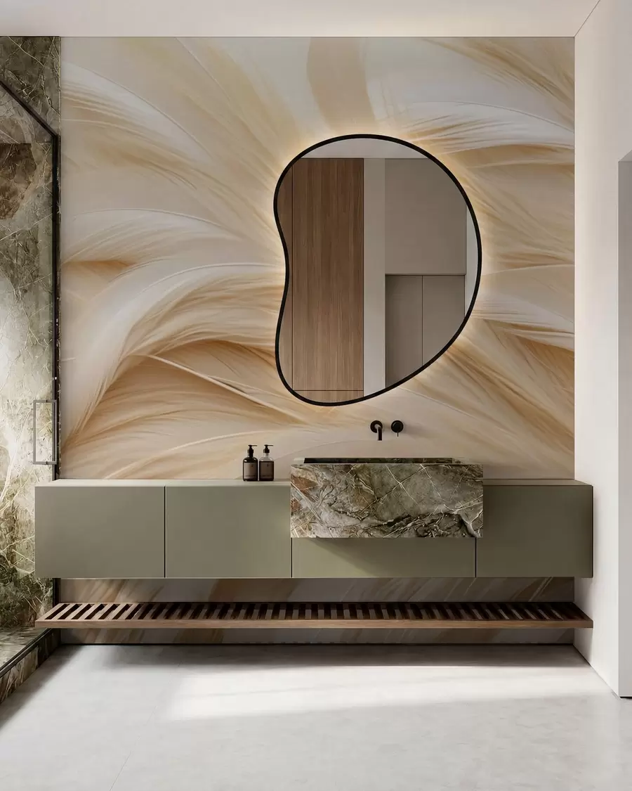 murales de pared plumas delicadas w05718