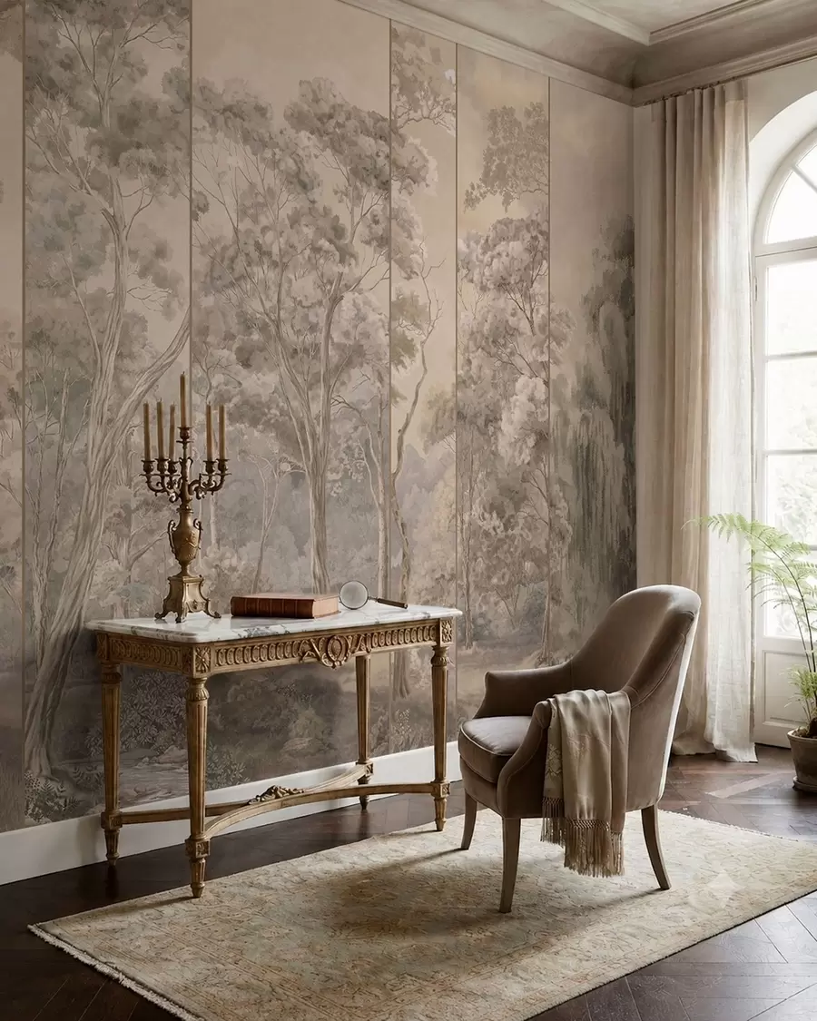 murales de pared Bosque vintage w05811