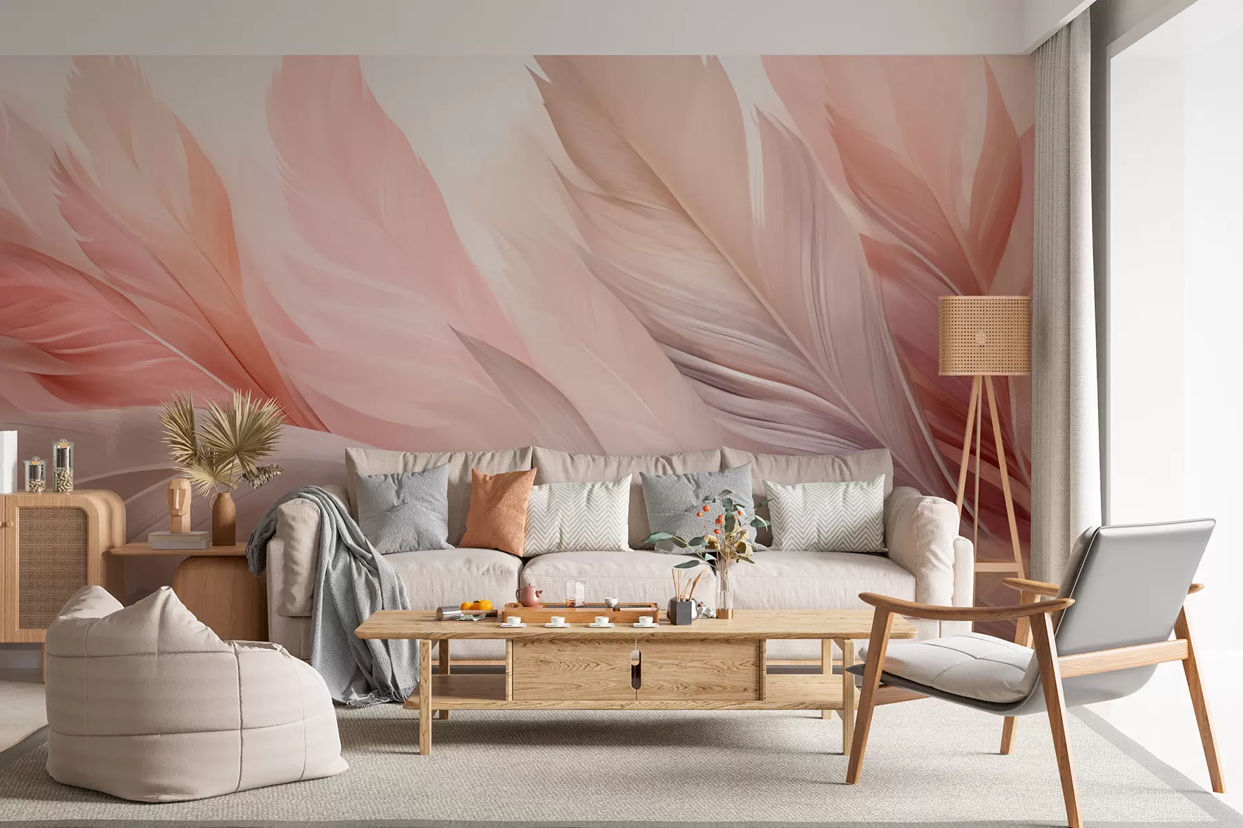 murales de pared Plumas w05793