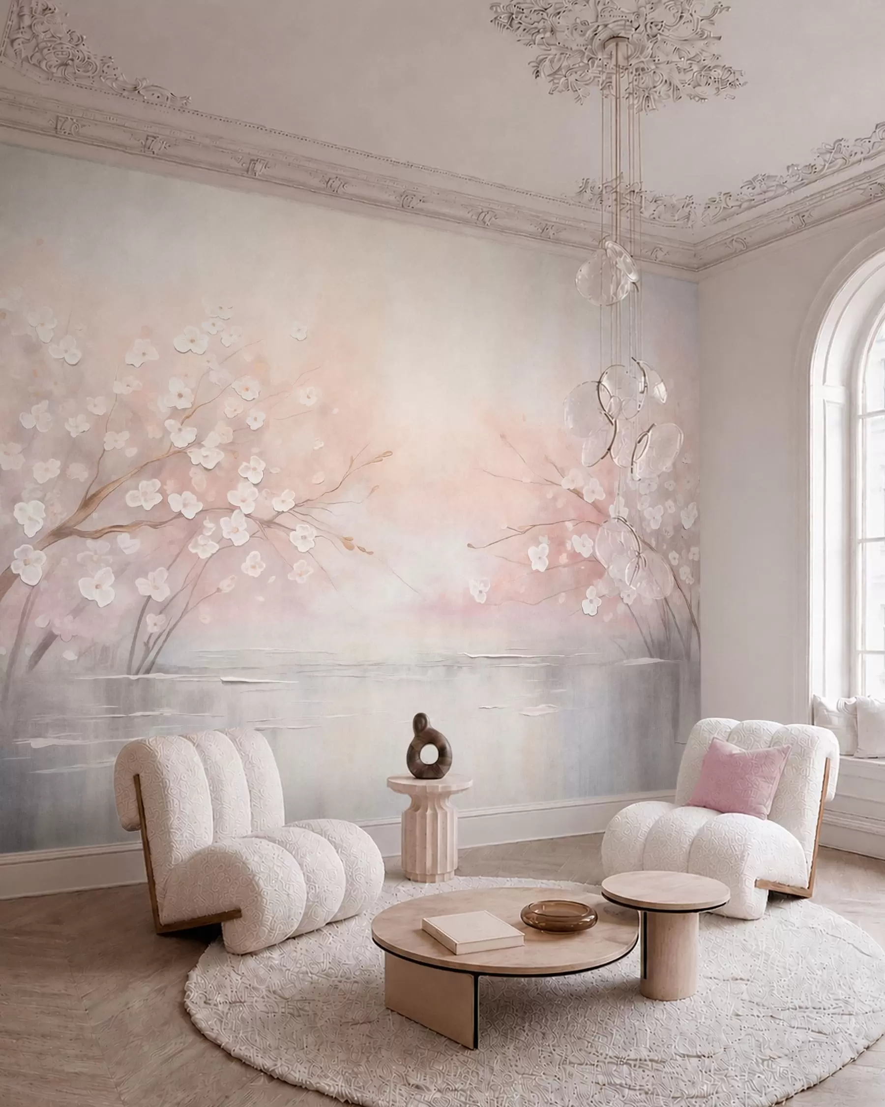 murales de pared Flores junto al agua w05858