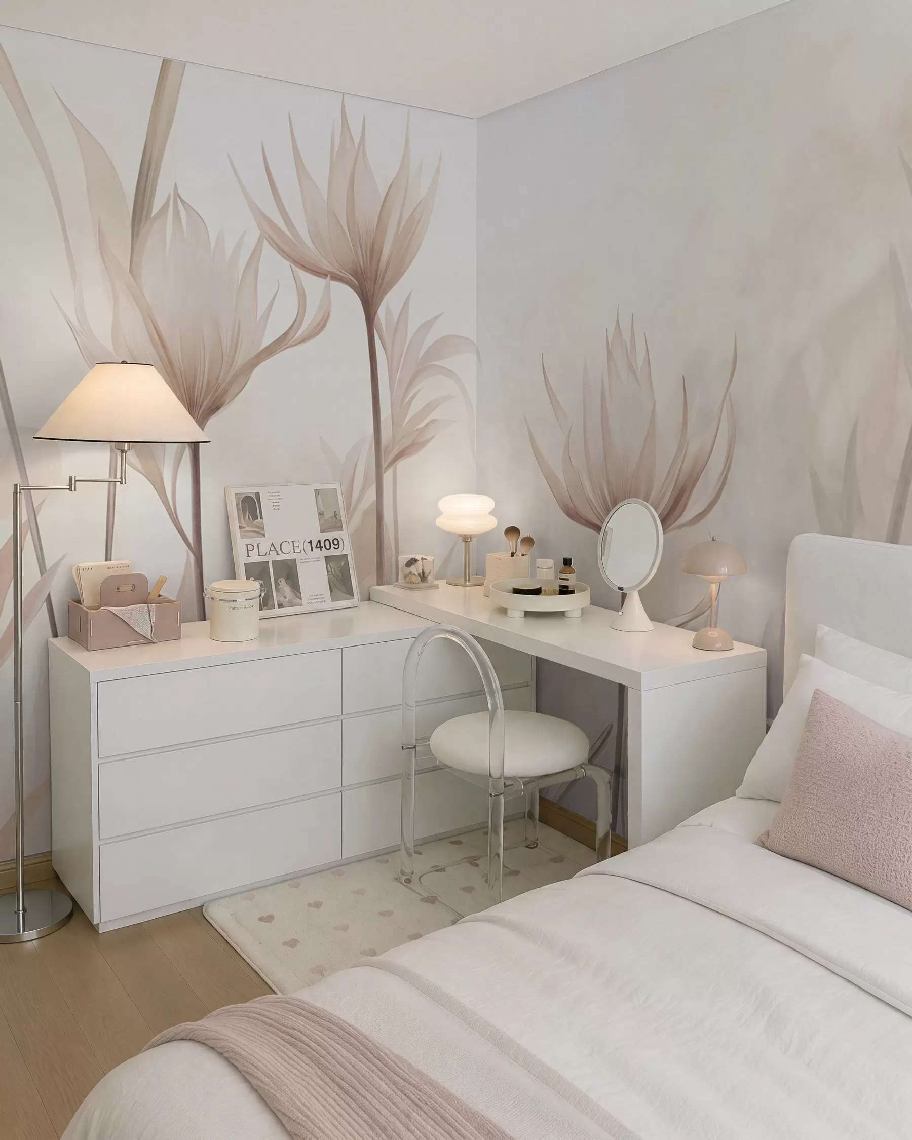 murales de pared Flores esbeltas w10028