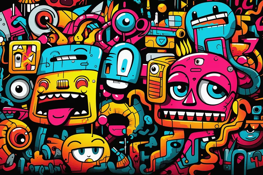 murales de pared Graffiti w05762