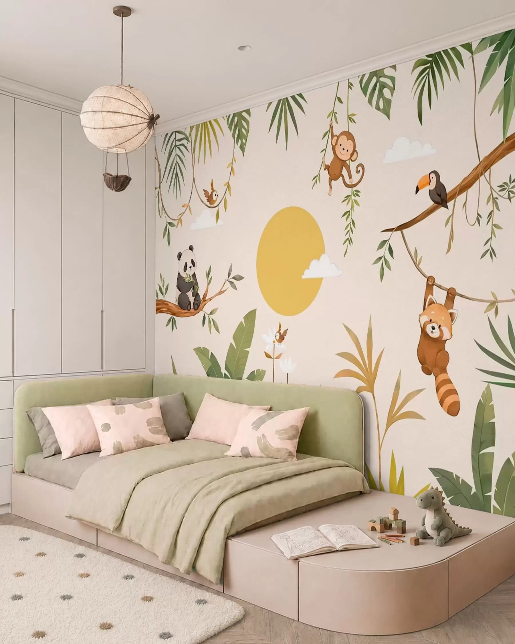 murales de pared Juegos en la jungla w05865