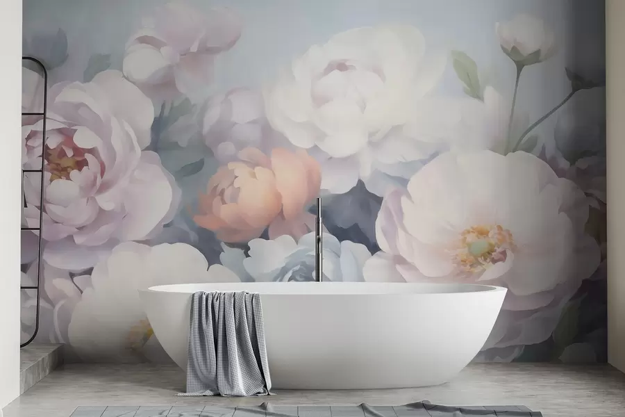 murales de pared flores abstractas w05674