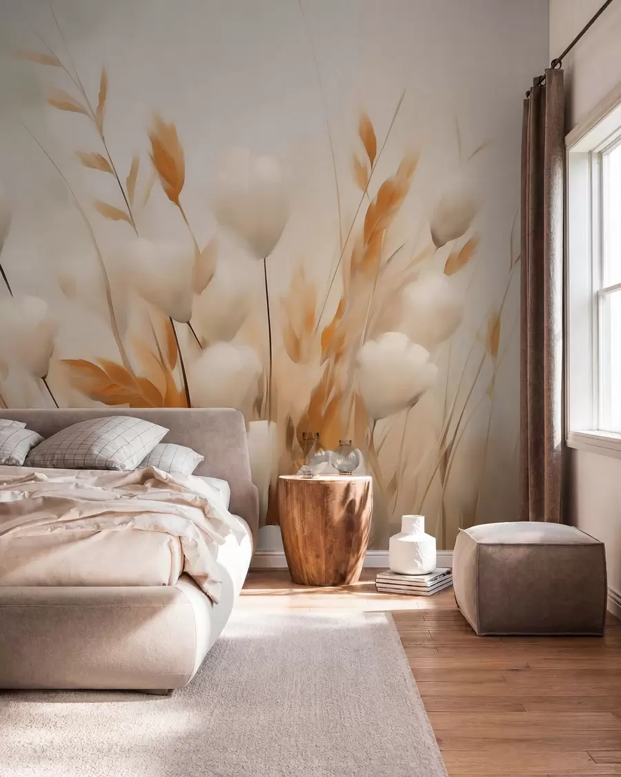 murales de pared Flores secas abstractas w05851