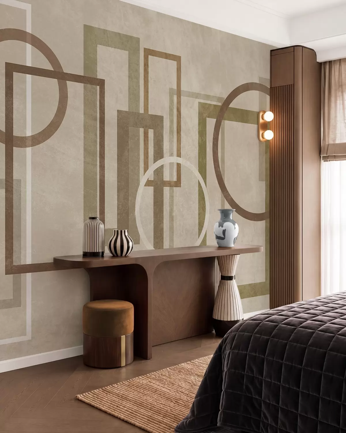 murales de pared Ritmos serenos · Beige w10031v1