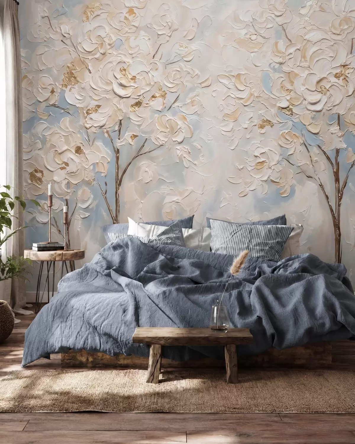 murales de pared Capas de flores w10039