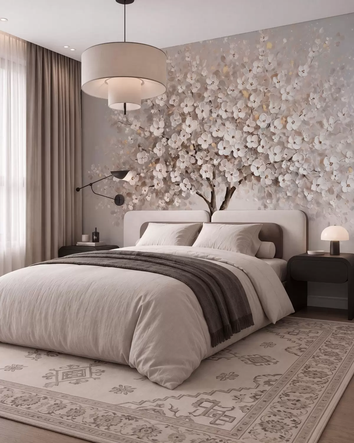 murales de pared Bóveda de flores w10050