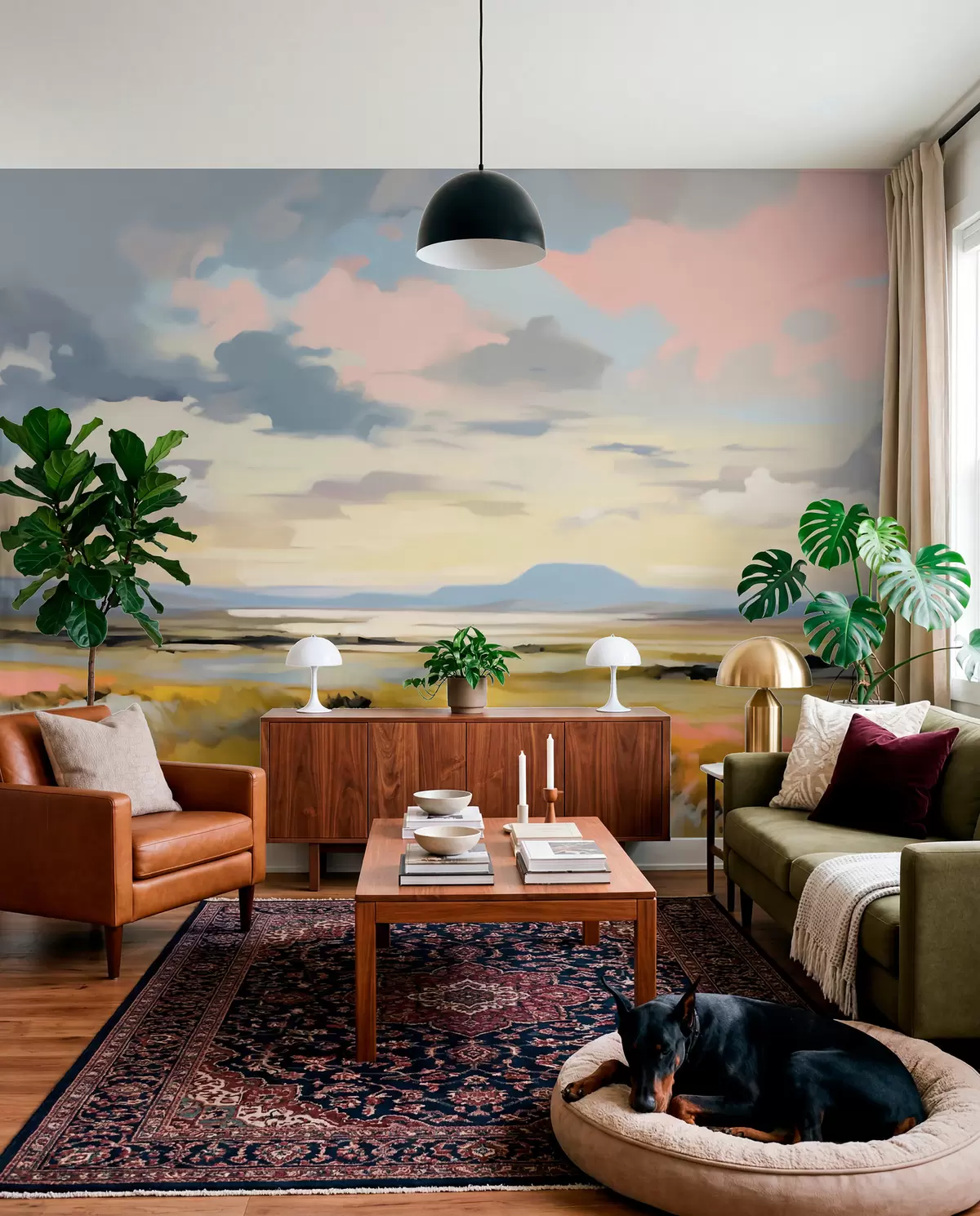 murales de pared Horizonte al atardecer w05911