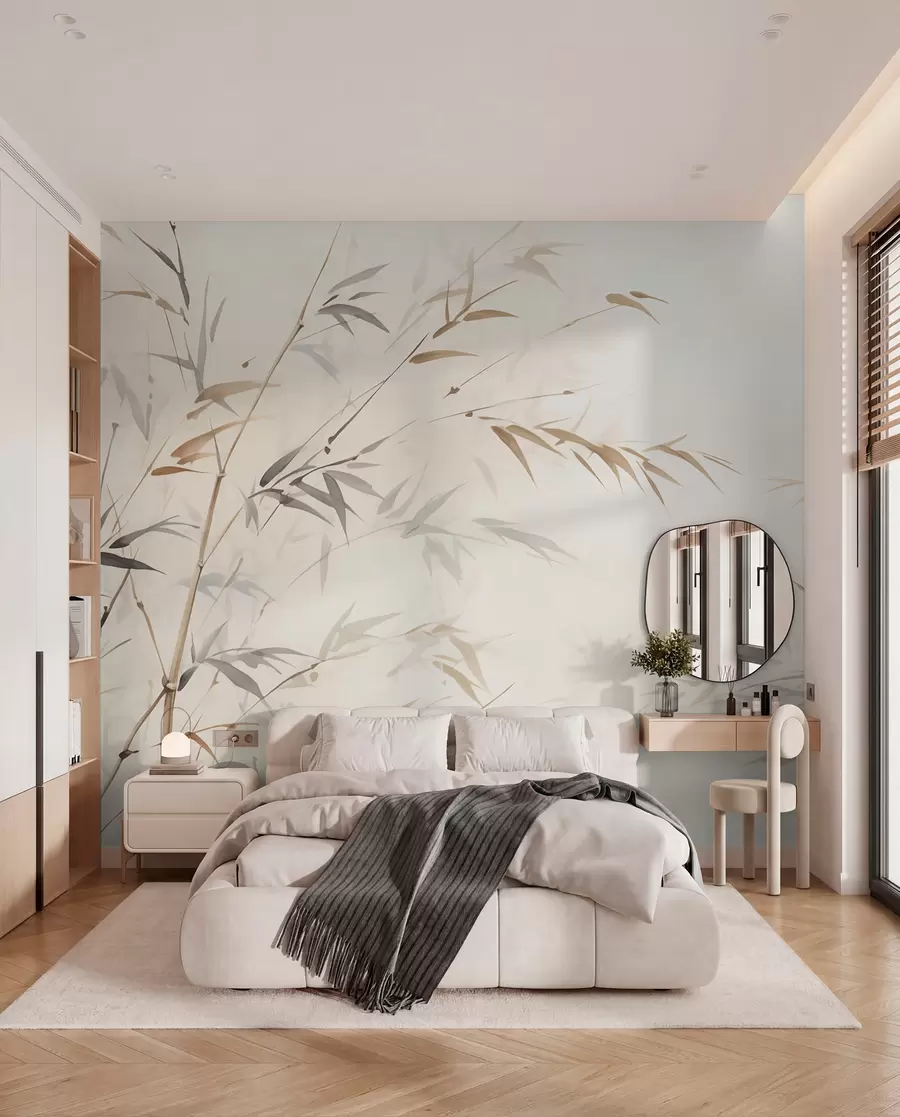 murales de pared Boceto de bambú w05917
