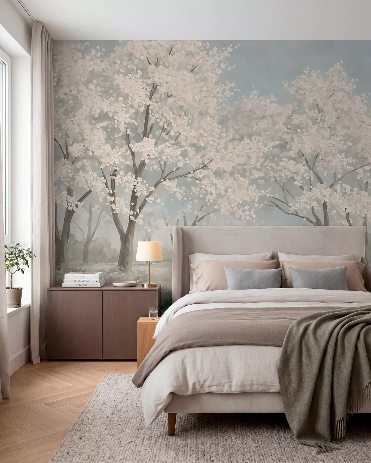 murales de pared Huerto en primavera w05897