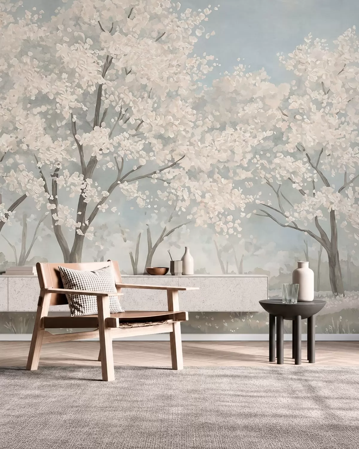 murales de pared Huerto en primavera w05897