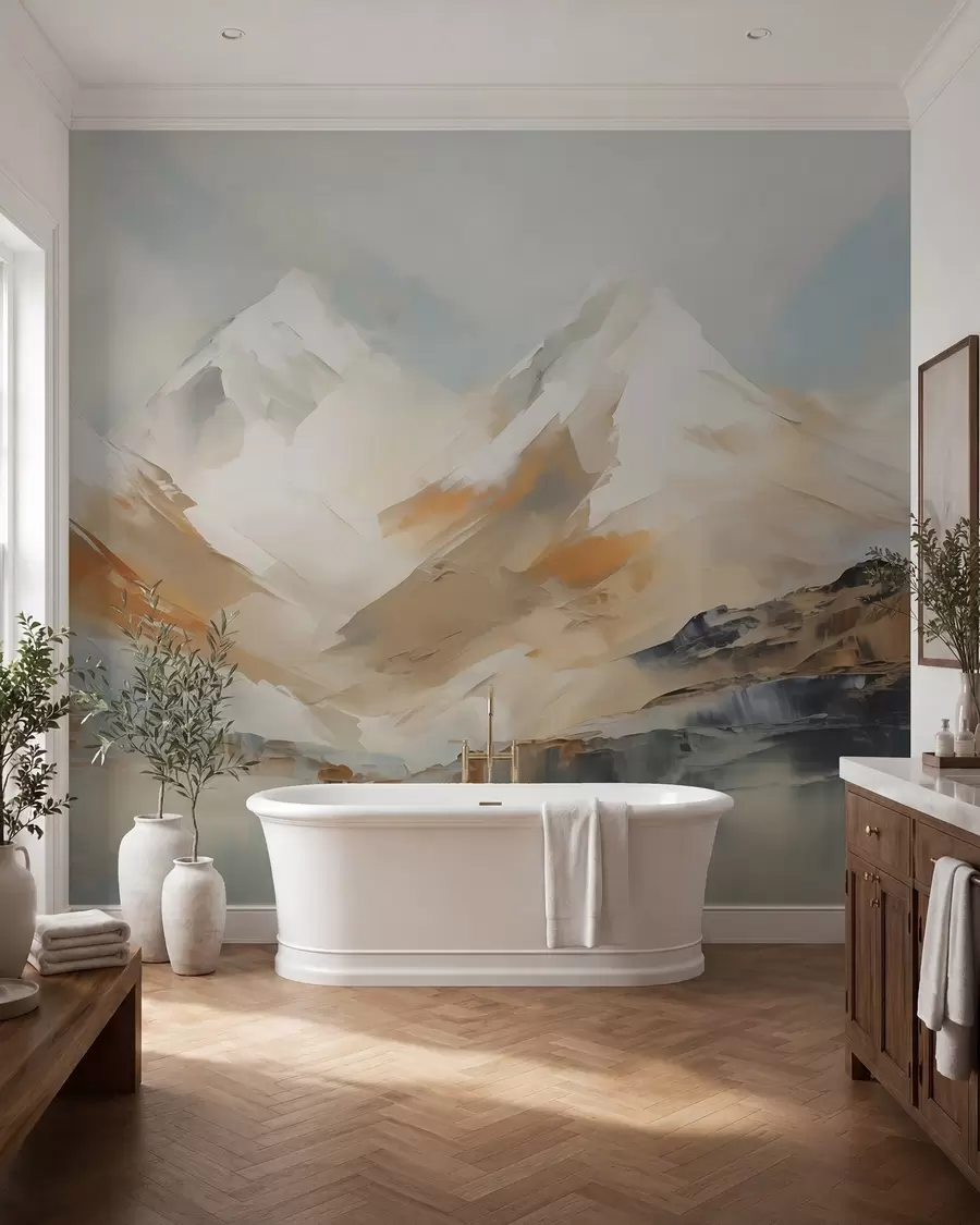 murales de pared Montañas, pintura de imitación w05904
