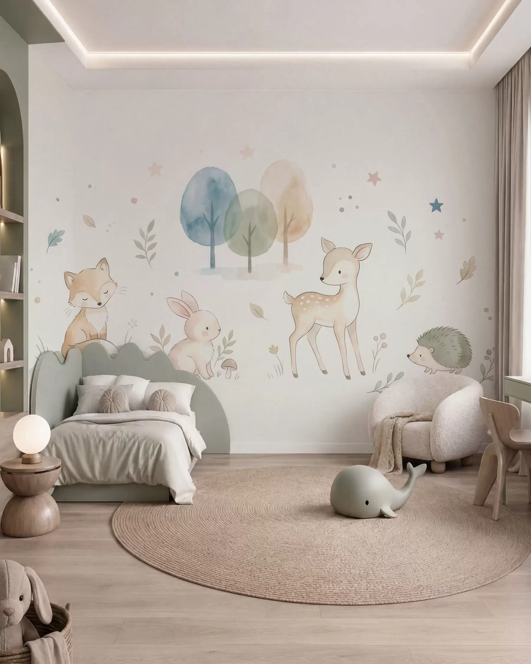 murales de pared Encuentro en el bosque w10068