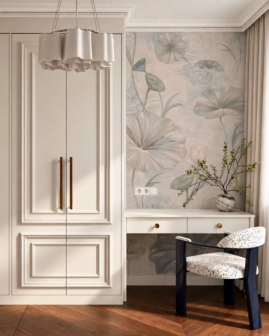murales de pared Loto en tonos pastel w05808