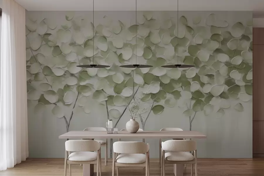 murales de pared Árboles estilizados, imitación de un cuadro w05942v1
