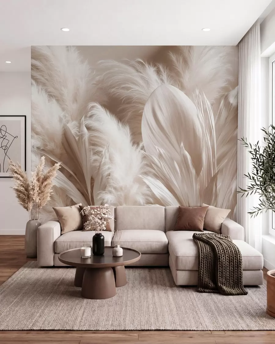 murales de pared Hierbas perladas w10034