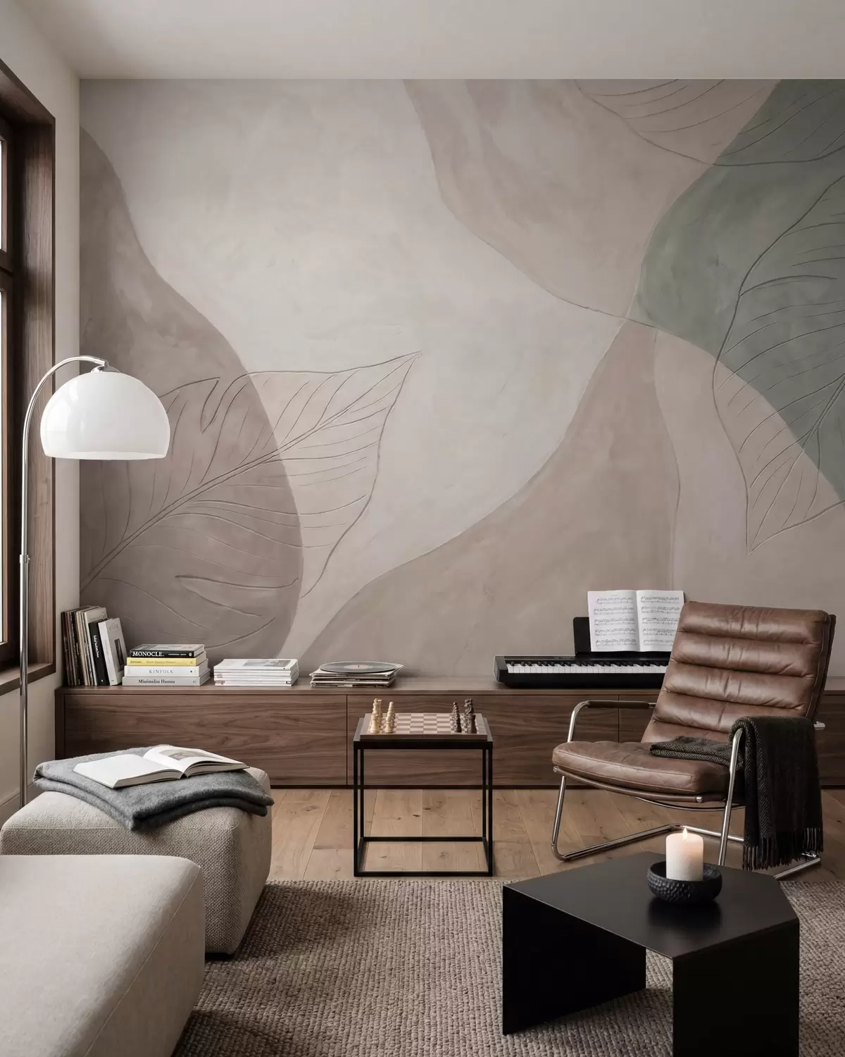 murales de pared Hojas y aliento w10070