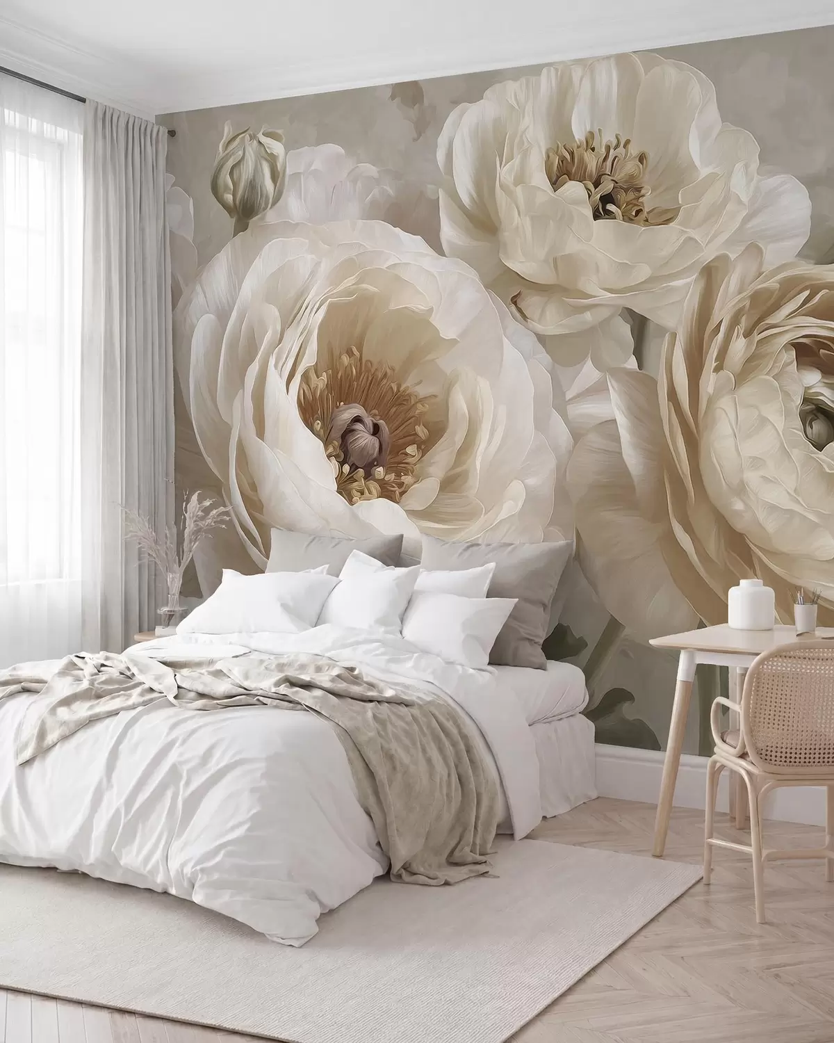 murales de pared Ramo color crema w09780