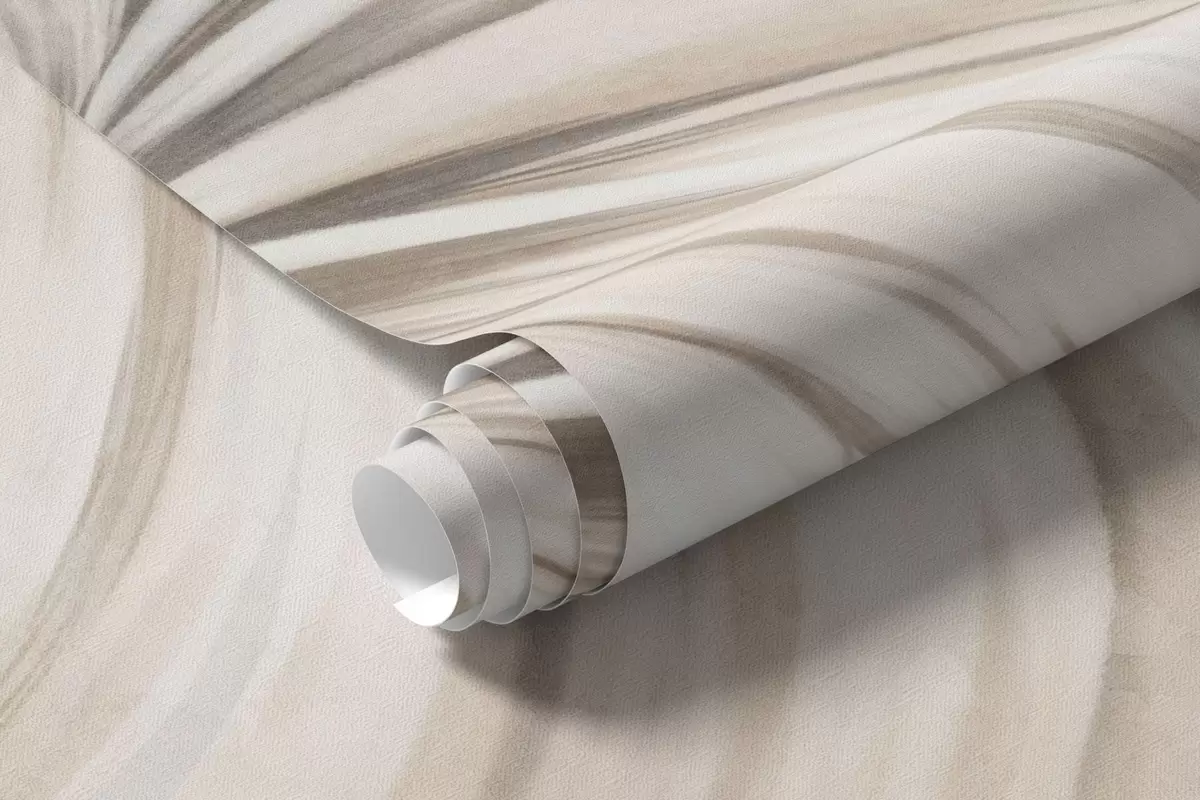 murales de pared Follaje tropical en suaves tonos beige y grises w05956