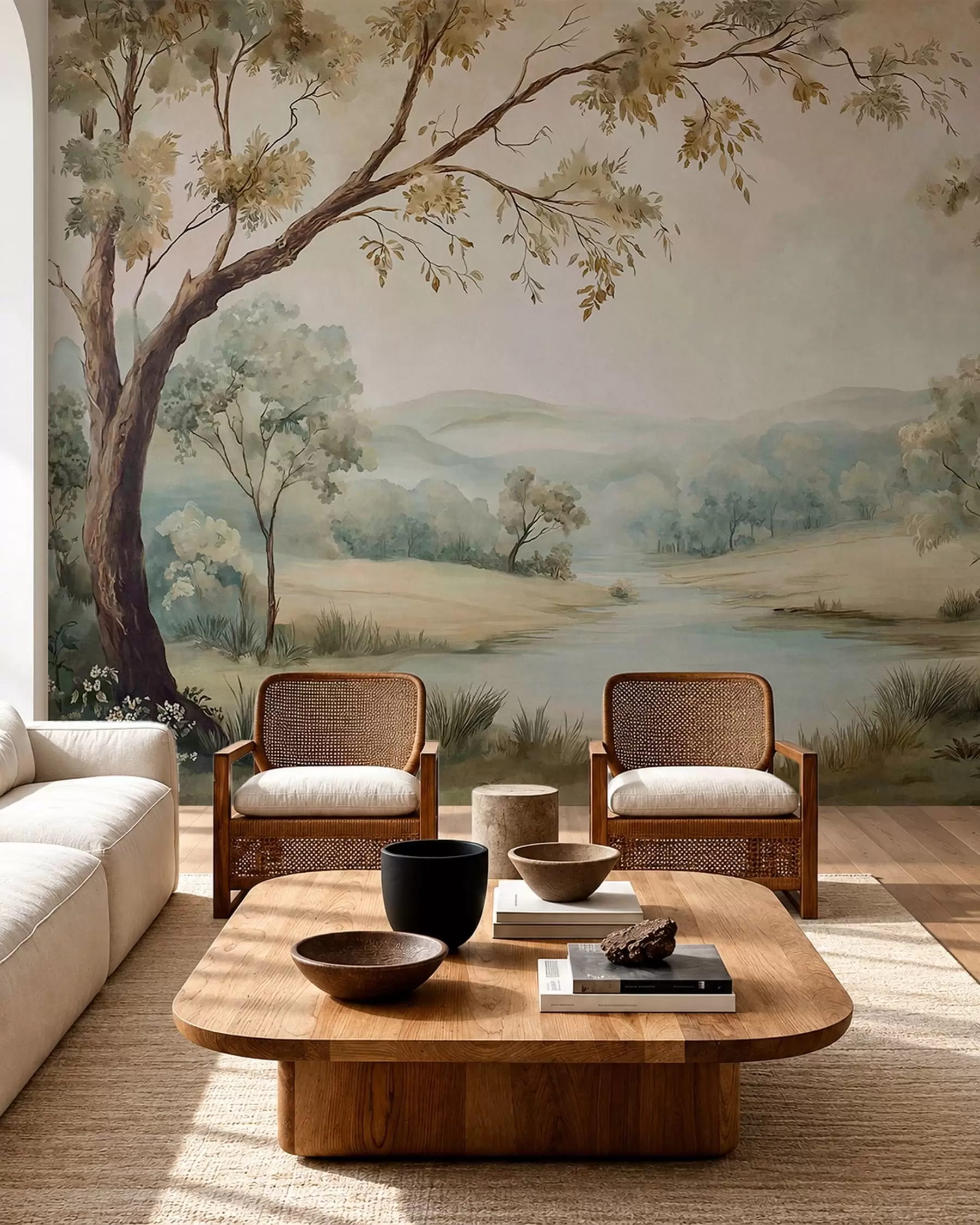 murales de pared Quédate junto al agua w05957