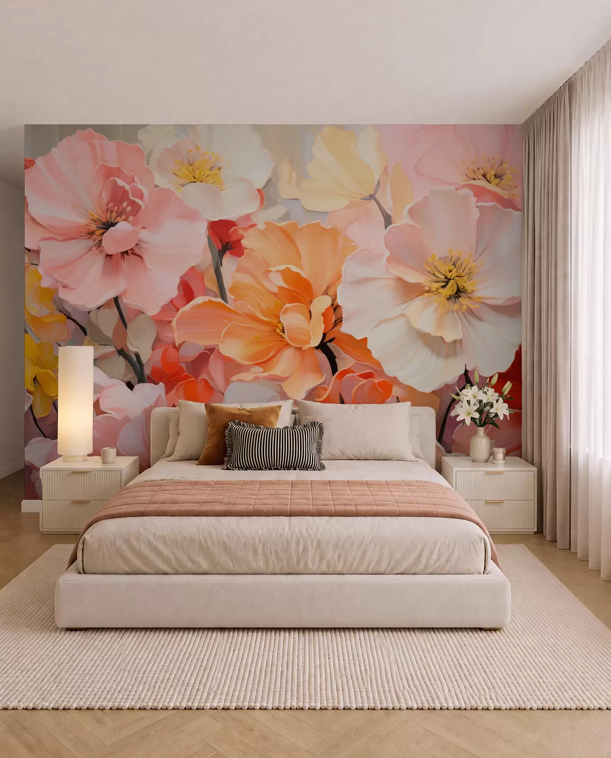 murales de pared Flores fantásticas w05908