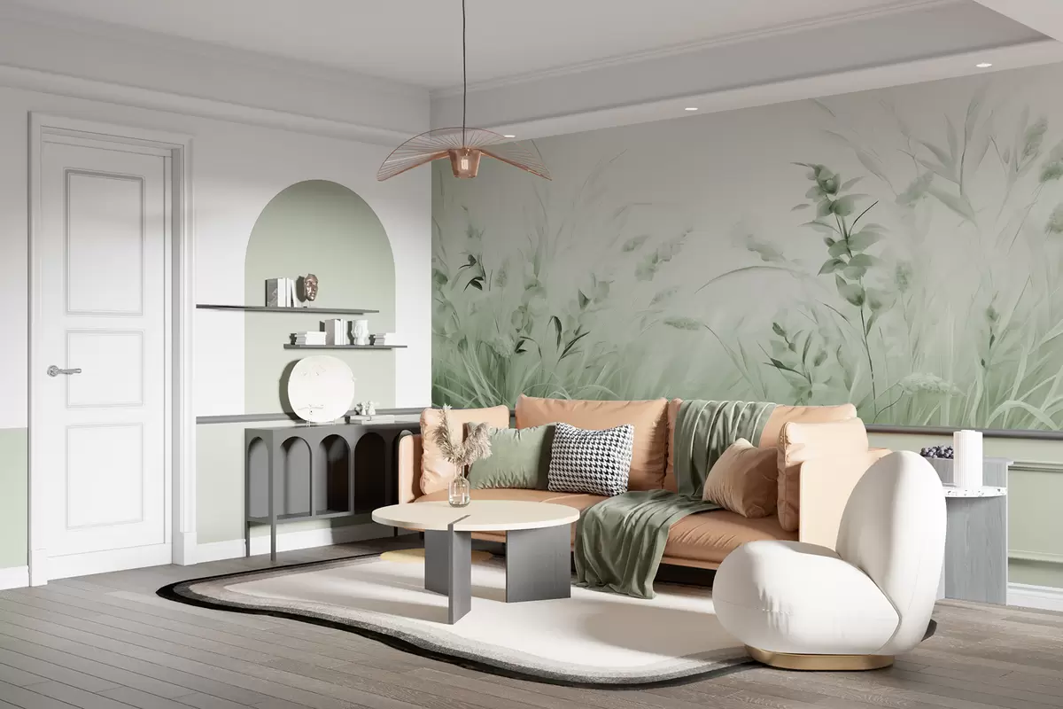 murales de pared Campo de flores w05913v1