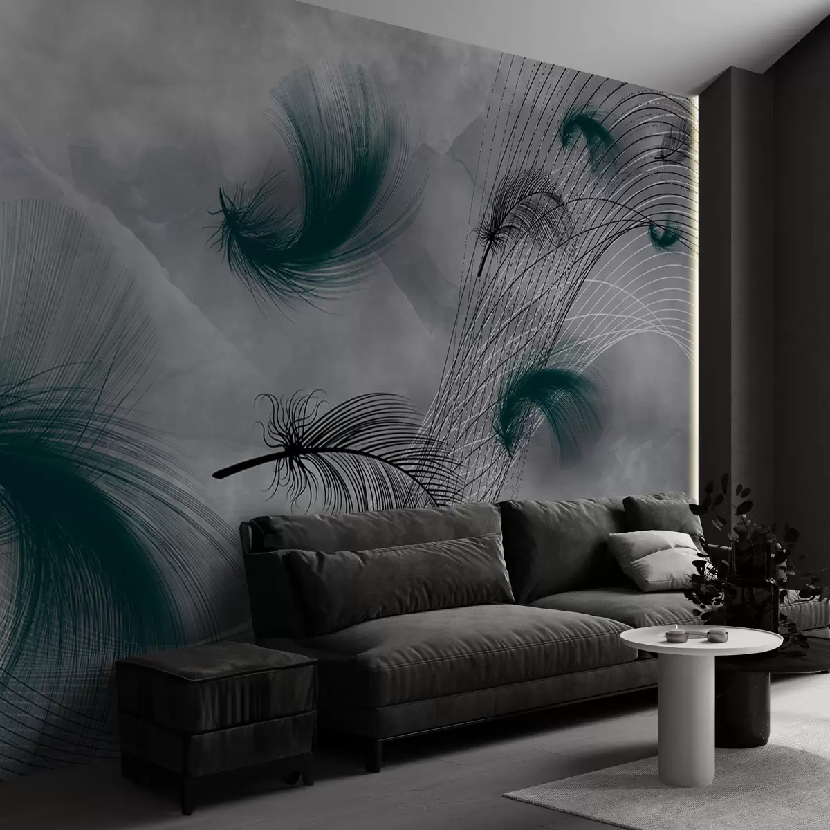 murales de pared Plumas en el viento u80391