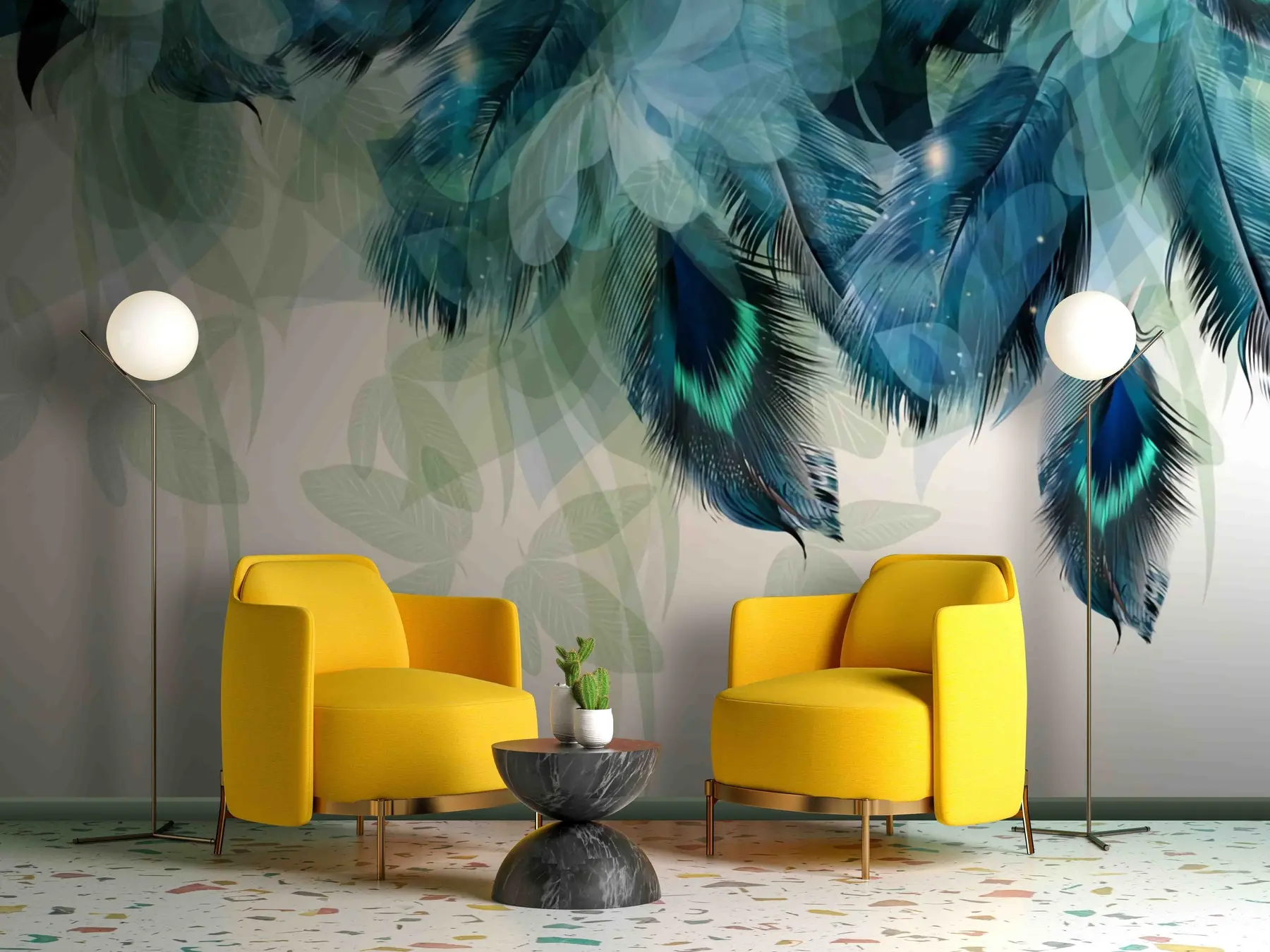 murales de pared Plumas en el cielo u72316