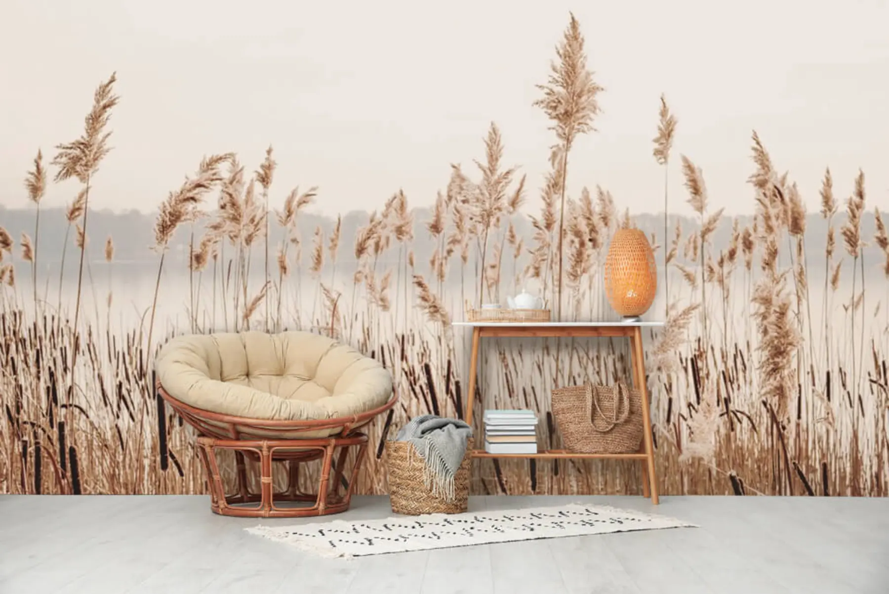 murales de pared Juncos y totora u44598