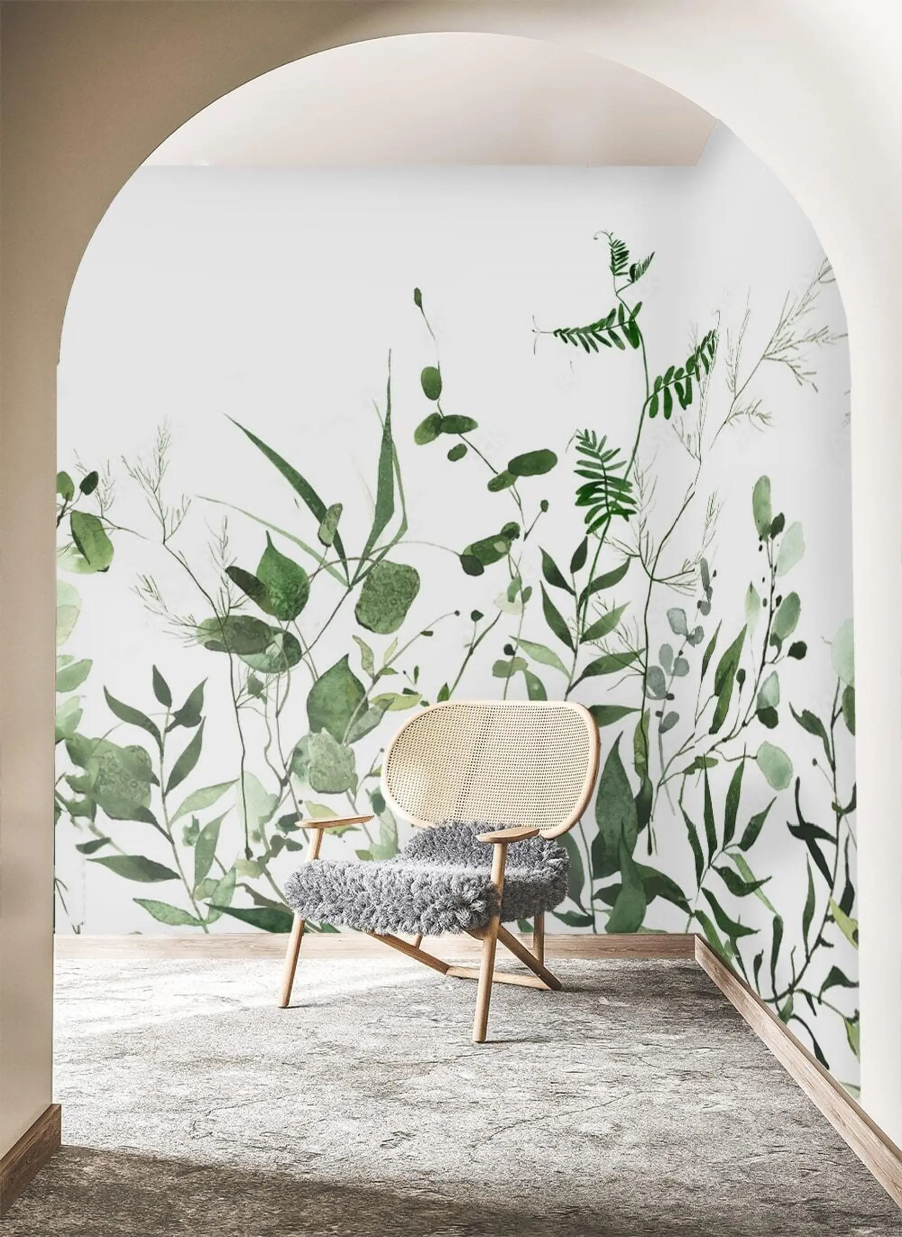 murales de pared Ramas salvajes verdes u72395