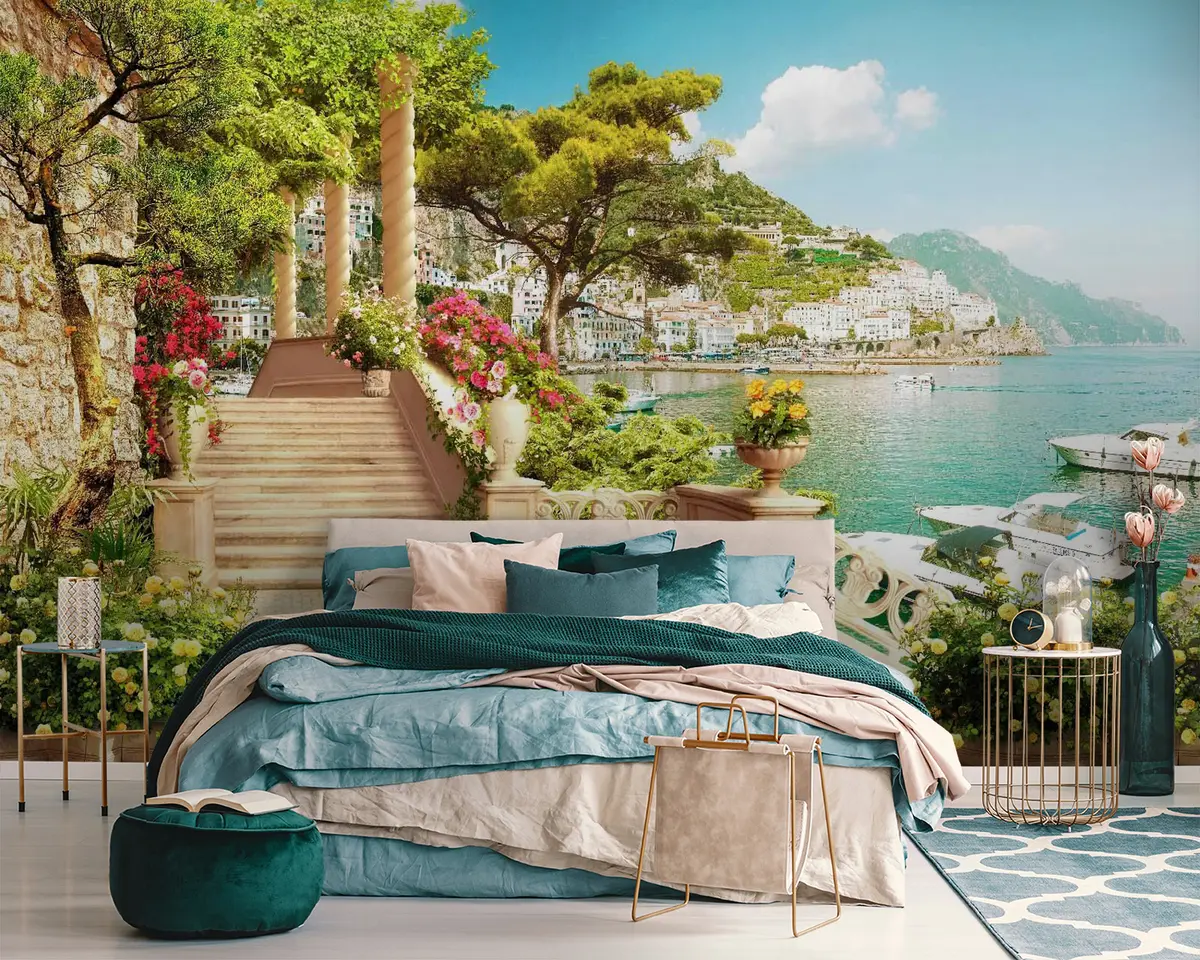 murales de pared Flor, planta y cielo u12401