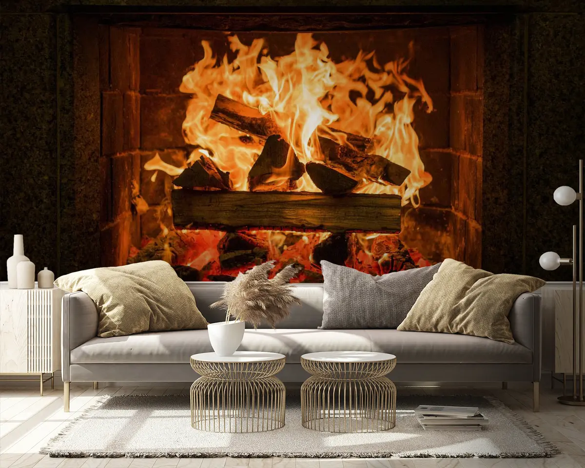 murales de pared Chimenea de granito u56175