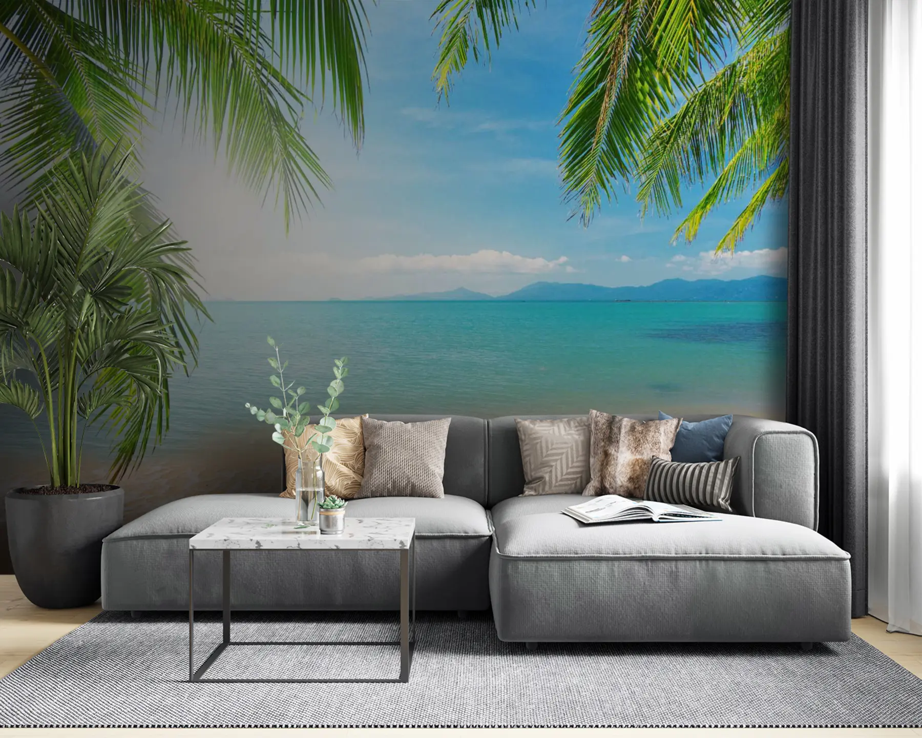 murales de pared Nube, agua y cielo u56790