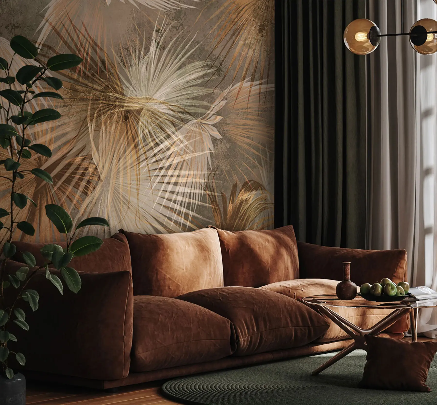 murales de pared Hojas tropicales u93539