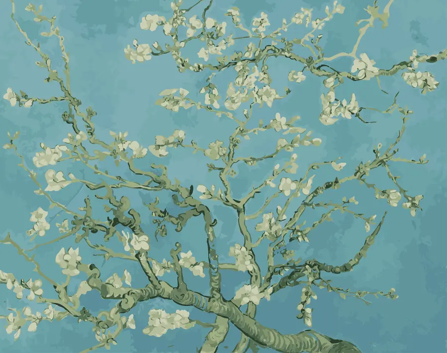 murales de pared Amandier panoramic en flores Van Gogh u93603