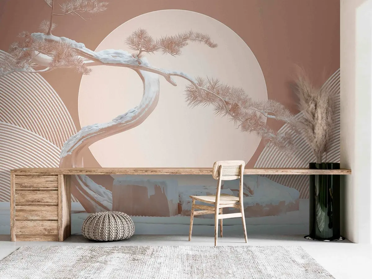 murales de pared Jardín de piedra japonés u68179