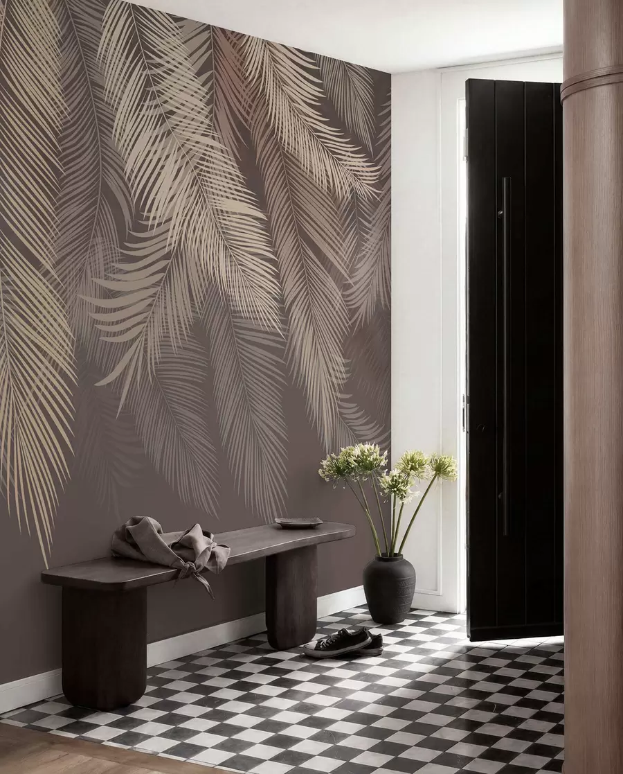 murales de pared Planta, prendas de abrigo y madera u48556v1
