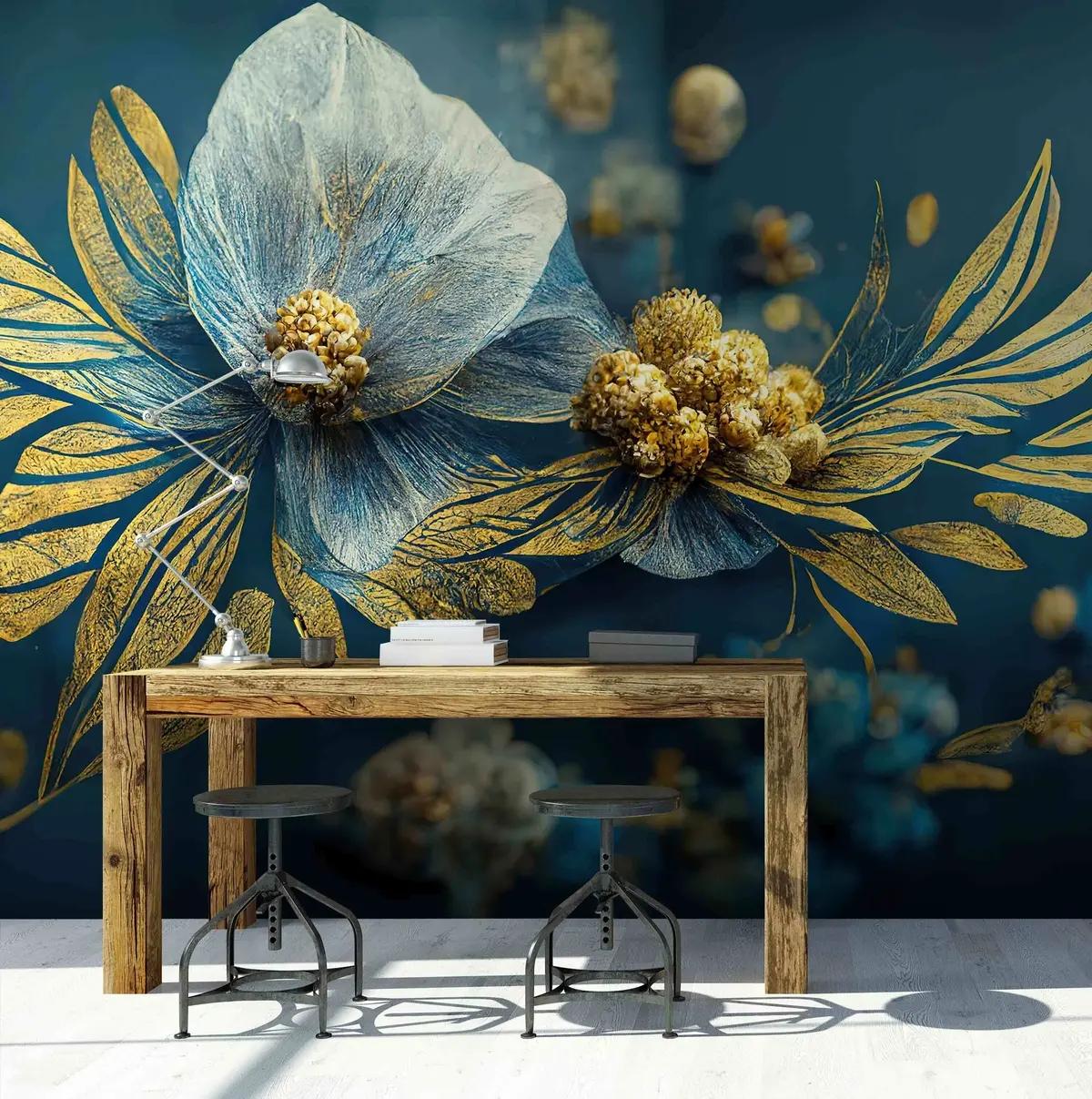 murales de pared Cielo de Flores 3d u74142