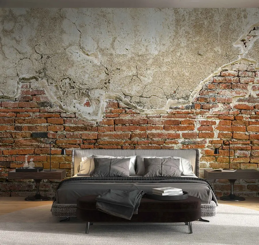 murales de pared Patio italiano de ladrillo u74256